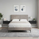 Væghængt Natbord 2 pcs Sort 49 x 34,5 x 20 cm Konstrueret træ
