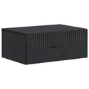 Væghængt Natbord 2 pcs Sort 49 x 34,5 x 20 cm Konstrueret træ
