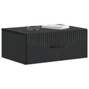 Væghængt Natbord 2 pcs Sort 49 x 34,5 x 20 cm Konstrueret træ