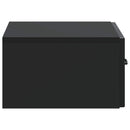 Væghængt Natbord 2 pcs Sort 49 x 34,5 x 20 cm Konstrueret træ
