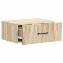 Væghængt Natbord med skuffe 2 pcs Sonoma-eg 49 x 34,5 x 20 cm