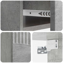 Væghængt Natbord med skuffe 2 pcs Betongrå 49 x 34,5 x 20 cm