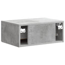 Væghængt Natbord med skuffe 2 pcs Betongrå 49 x 34,5 x 20 cm