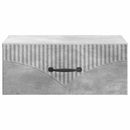 Væghængt Natbord med skuffe 2 pcs Betongrå 49 x 34,5 x 20 cm