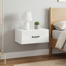 Væghængt Natbord 2 pcs Hvid højglans 49 x 34,5 x 20 cm