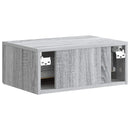 Væghængt Natbord 2 pcs Grå sonoma-eg 49 x 34,5 x 20 cm