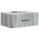Væghængt Natbord 2 pcs Grå sonoma-eg 49 x 34,5 x 20 cm