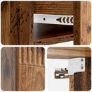Væghængt Natbord med skuffe 2 pcs Gammelt træ 49 x 34,5 x 20 cm