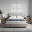 Væghængt Natbord med skuffe 2 pcs Gammelt træ 49 x 34,5 x 20 cm