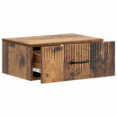 Væghængt Natbord med skuffe 2 pcs Gammelt træ 49 x 34,5 x 20 cm