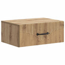 Væghængt Natbord med skuffe 2 pcs Artisan-eg 49 x 34,5 x 20 cm