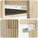 Væghængt Natbord med skuffe 2 pcs Sonoma-eg 34,5 x 33 x 40 cm