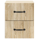 Væghængt Natbord med skuffe 2 pcs Sonoma-eg 34,5 x 33 x 40 cm