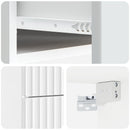 Væghængt Natbord 2 pcs Hvid højglans 34,5 x 33 x 40 cm