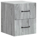 Væghængt Natbord 2 pcs Grå sonoma-eg 34,5 x 33 x 40 cm