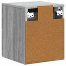 Væghængt Natbord 2 pcs Grå sonoma-eg 34,5 x 33 x 40 cm