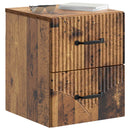 Væghængt Natbord med skuffe 2 pcs Gammelt træ 34,5 x 33 x 40 cm