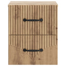 Væghængt Natbord Artisan-eg 34,5 x 33 x 40 cm Konstrueret træ