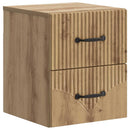 Væghængt Natbord med skuffe 2 pcs Artisan-eg 34,5 x 33 x 40 cm