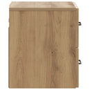 Væghængt Natbord med skuffe 2 pcs Artisan-eg 34,5 x 33 x 40 cm