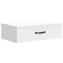Væghængt Sideskab Hvid 59 x 34,5 x 17 cm Konstrueret træ