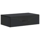 Væghængt Sideskab Sort 59 x 34,5 x 17 cm Konstrueret træ