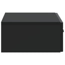 Væghængt Sideskab Sort 59 x 34,5 x 17 cm Konstrueret træ