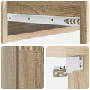 Væghængt Sideskab Sonoma-eg 59 x 34,5 x 17 cm Konstrueret træ