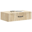 Væghængt Sideskab Sonoma-eg 59 x 34,5 x 17 cm Konstrueret træ