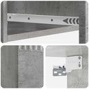Væghængt Sideskab Betongrå 59 x 34,5 x 17 cm Konstrueret træ