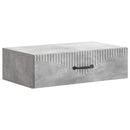 Væghængt Sideskab Betongrå 59 x 34,5 x 17 cm Konstrueret træ