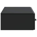 Væghængt Sideskab Sort 87,5 x 34,5 x 17 cm Konstrueret træ