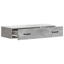 Væghængt Sideskab Betongrå 87,5 x 34,5 x 17 cm Konstrueret træ