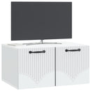 Væghængt TV-skab Hvid 59,5 x 41 x 30 cm Konstrueret træ