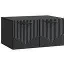 Væghængt TV-skab Sort 59,5 x 41 x 30 cm Konstrueret træ