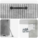Væghængt TV-skab Betongrå 59,5 x 41 x 30 cm Konstrueret træ
