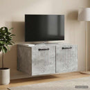 Væghængt TV-skab Betongrå 59,5 x 41 x 30 cm Konstrueret træ