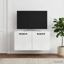 Væghængt TV-skab Vægmonteret Hvid højglans 59,5 x 41 x 30 cm