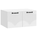 Væghængt TV-skab Vægmonteret Hvid højglans 59,5 x 41 x 30 cm