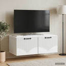 Væghængt TV-skab Hvid 78,5 x 41 x 30 cm Konstrueret træ