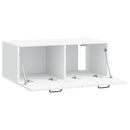 Væghængt TV-skab Hvid 78,5 x 41 x 30 cm Konstrueret træ