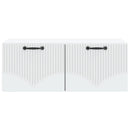 Væghængt TV-skab Hvid 78,5 x 41 x 30 cm Konstrueret træ