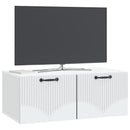 Væghængt TV-skab Hvid 78,5 x 41 x 30 cm Konstrueret træ