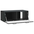 Væghængt TV-skab Sort 78,5 x 41 x 30 cm Konstrueret træ