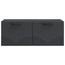 Væghængt TV-skab Sort 78,5 x 41 x 30 cm Konstrueret træ