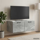 Væghængt TV-skab Betongrå 78,5 x 41 x 30 cm Konstrueret træ