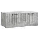 Væghængt TV-skab Betongrå 78,5 x 41 x 30 cm Konstrueret træ