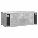 Væghængt TV-skab Betongrå 78,5 x 41 x 30 cm Konstrueret træ