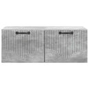 Væghængt TV-skab Betongrå 78,5 x 41 x 30 cm Konstrueret træ
