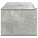 Væghængt TV-skab Betongrå 78,5 x 41 x 30 cm Konstrueret træ